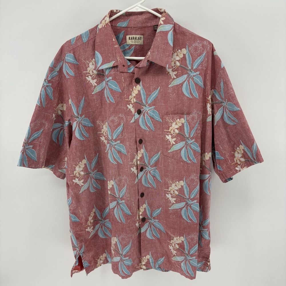 Kahala 1936 Avi Kiriaty Hawaiian Aloha Shirt Cotton Floral Made In Hawaii 2XL